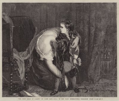 最初の悲しみ 作： James Sant